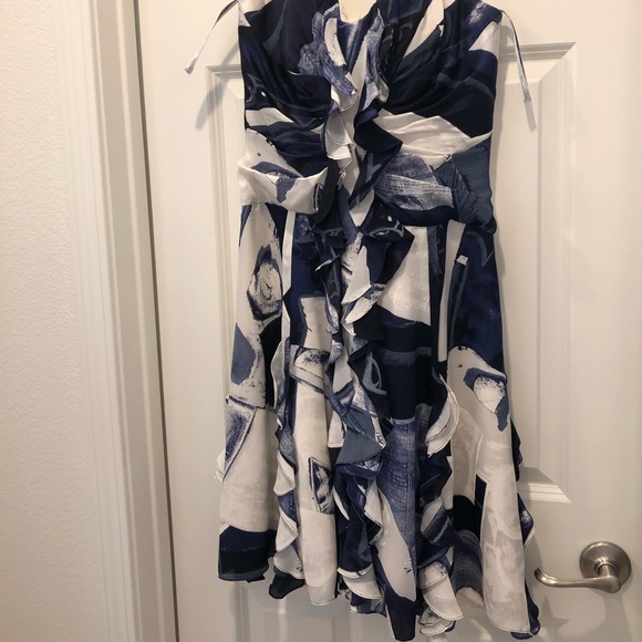 Oscar de la Renta Printed Silk Dress - Picture 2 of 4